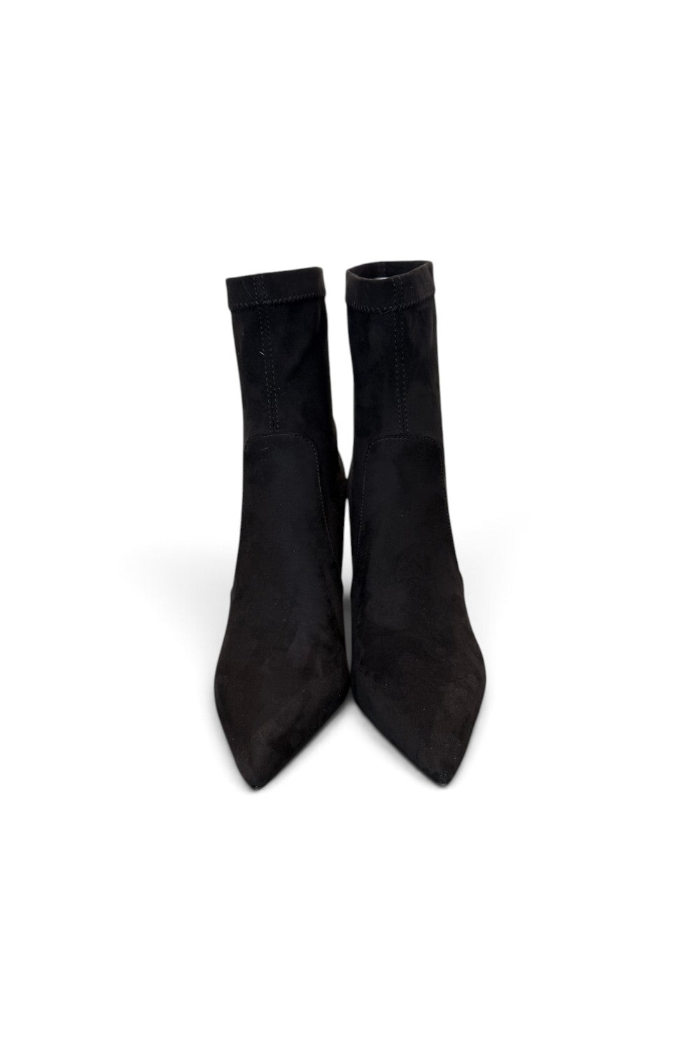 Stivaletto tessuto scamosciato nero tacco 9 Chiconic 
