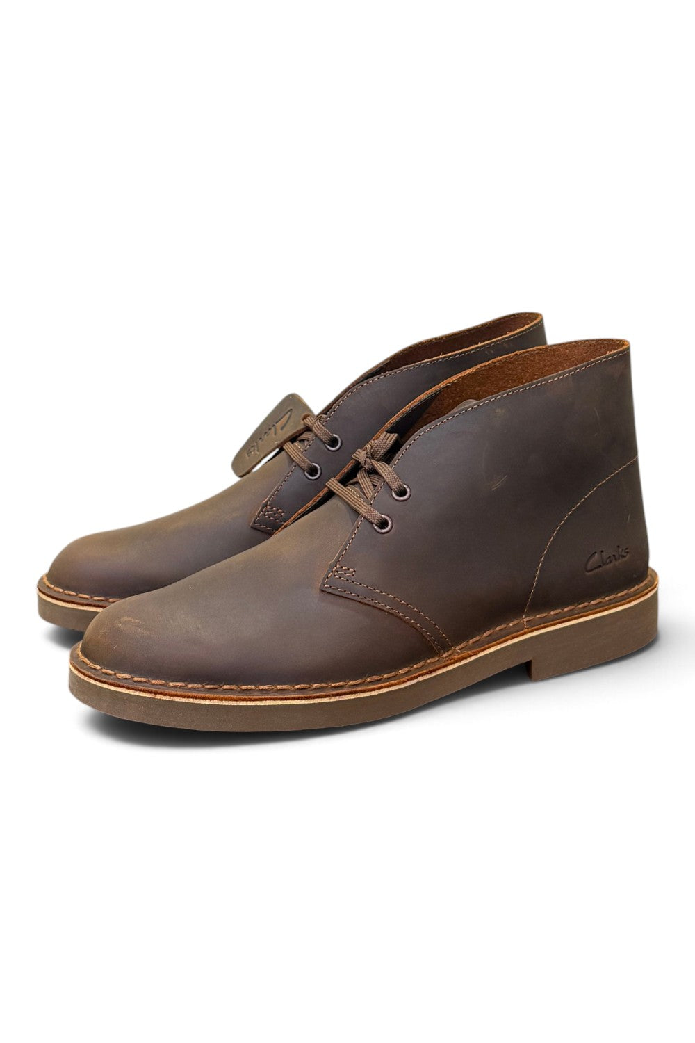 Polacco Clarks Desert boot evo dark brown pelle 