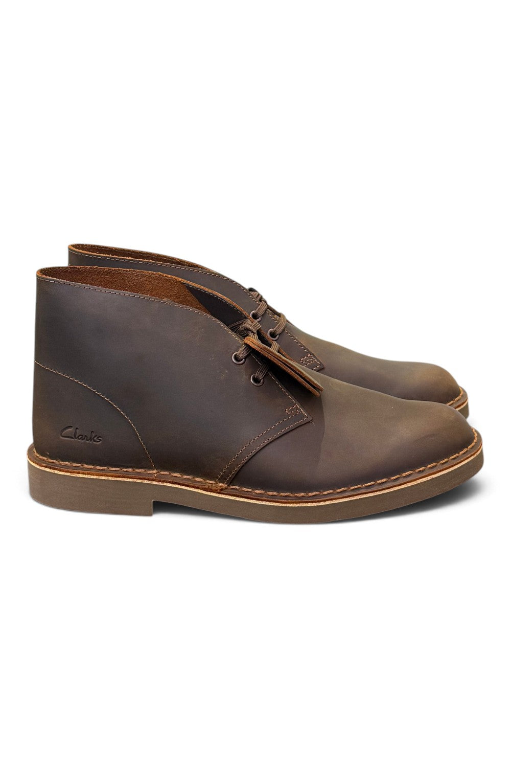 Polacco Clarks Desert boot evo dark brown pelle 
