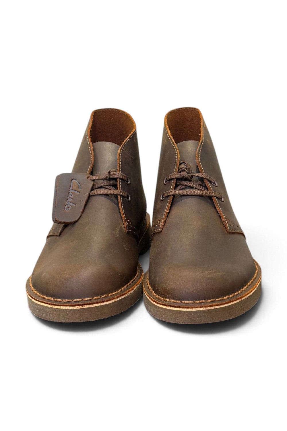 Polacco Clarks Desert boot evo dark brown pelle 