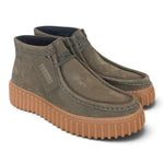 Polacco donna Clarks Torhill Lace Hi suede dark green 