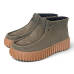 Polacco donna Clarks Torhill Lace Hi suede dark green 