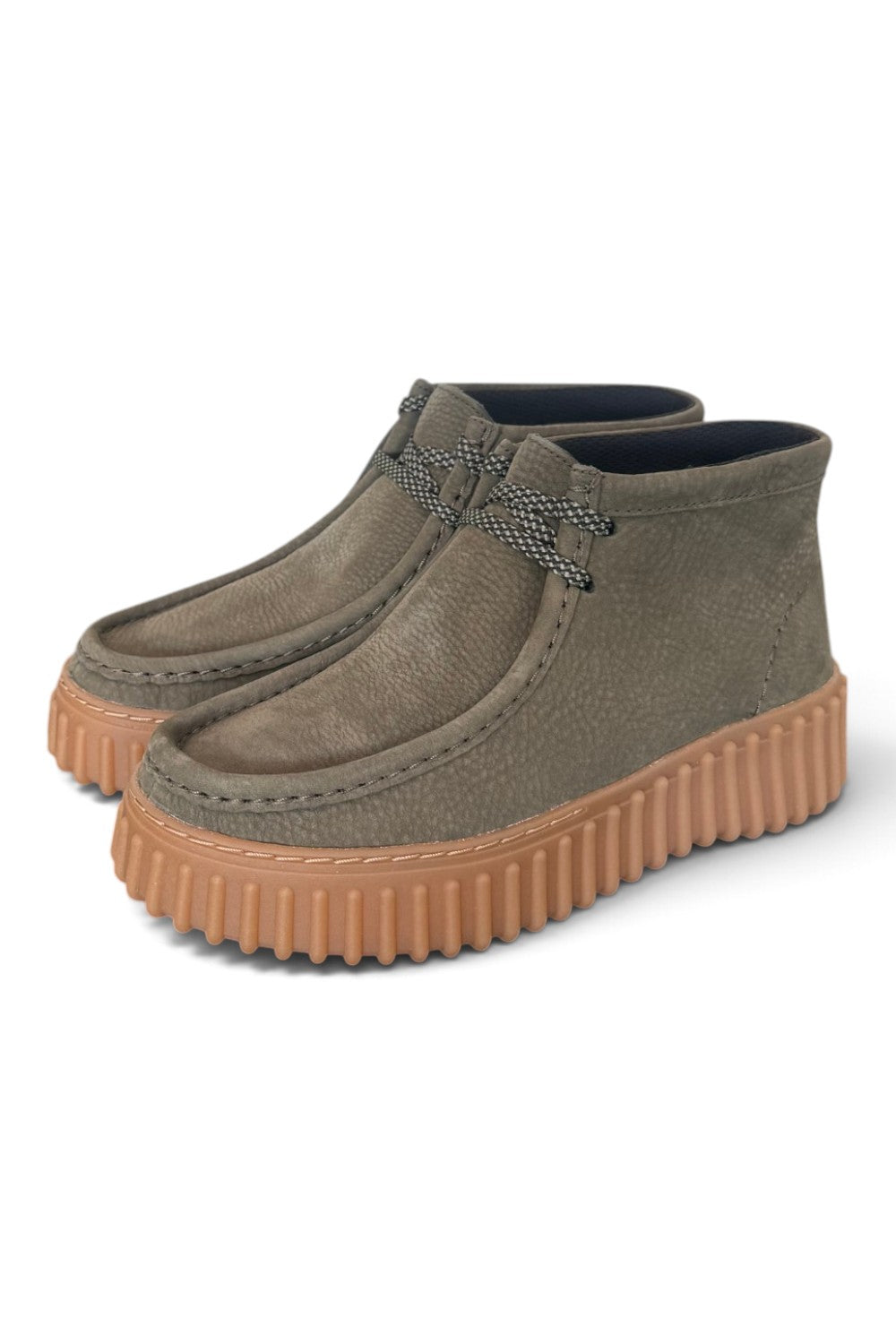 Polacco donna Clarks Torhill Lace Hi suede dark green 