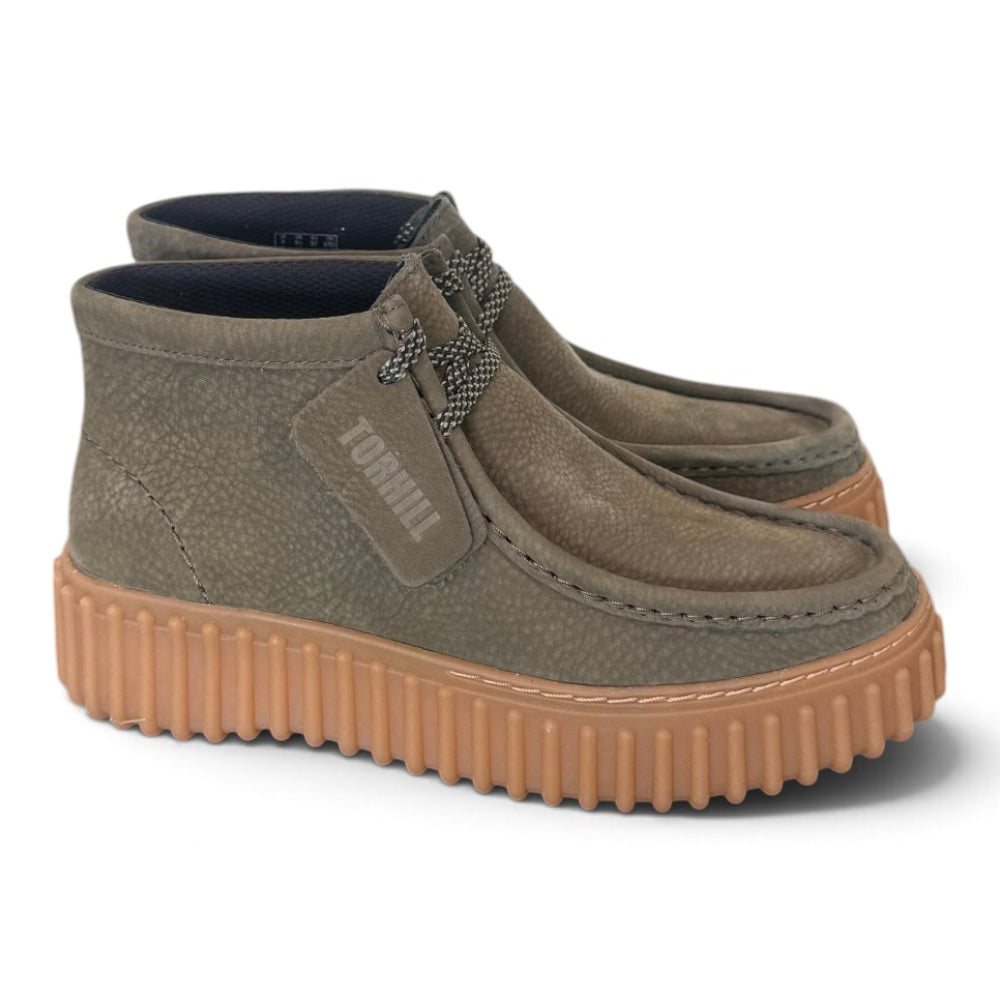 Polacco donna Clarks Torhill Lace Hi suede dark green 