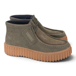 Polacco donna Clarks Torhill Lace Hi suede dark green 