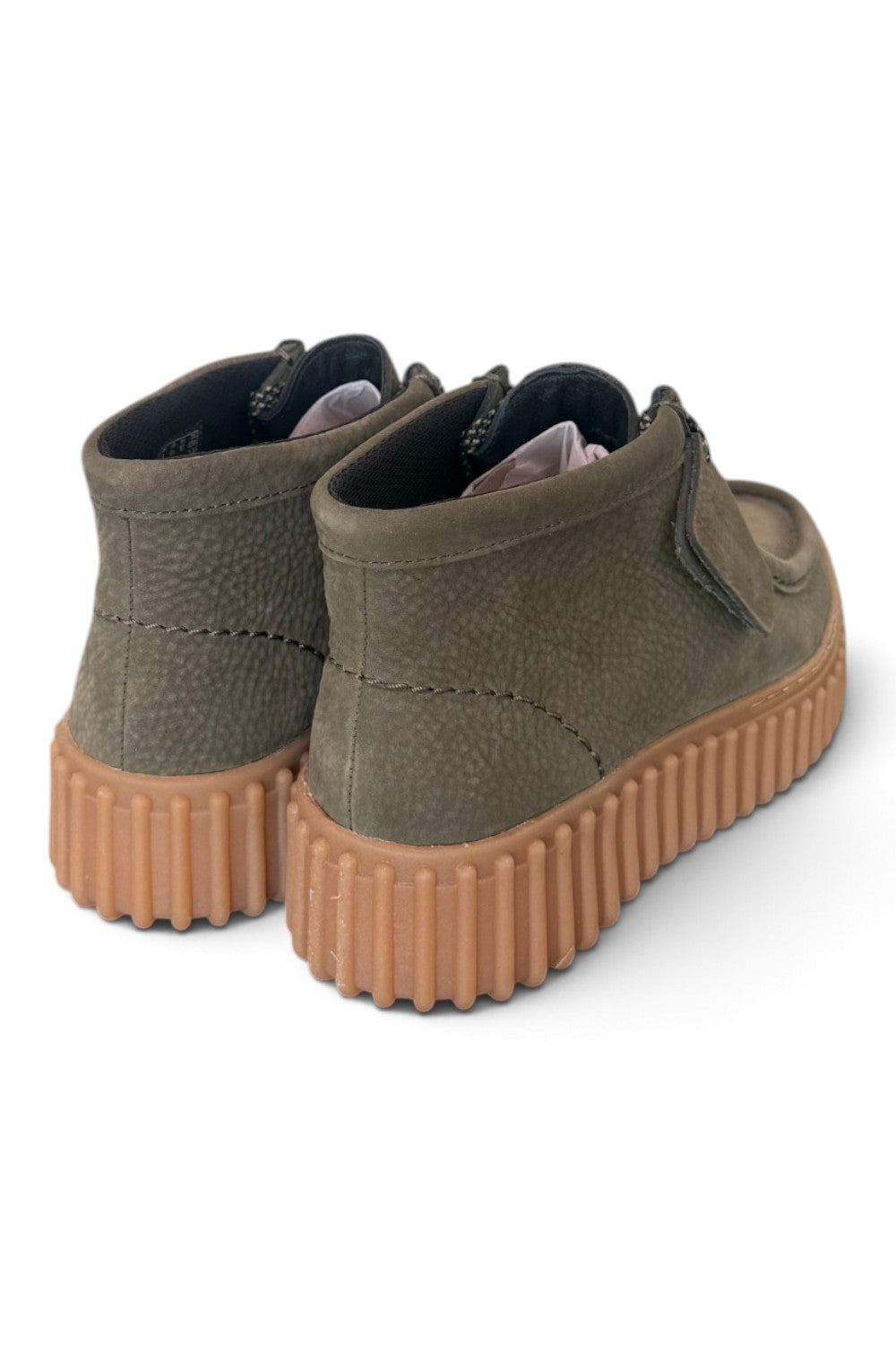 Polacco donna Clarks Torhill Lace Hi suede dark green 