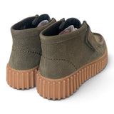 Polacco donna Clarks Torhill Lace Hi suede dark green 