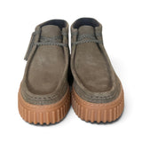 Polacco donna Clarks Torhill Lace Hi suede dark green 