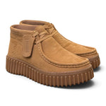 Polacco donna Clarks Torhill Lace Hi nabuk moss beige 