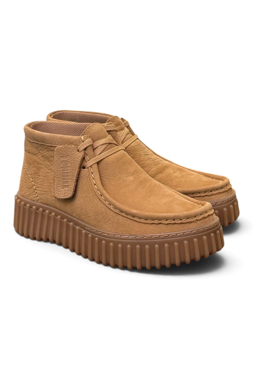 Polacco donna Clarks Torhill Lace Hi nabuk moss beige 