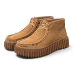 Polacco donna Clarks Torhill Lace Hi nabuk moss beige 