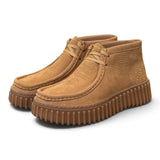 Polacco donna Clarks Torhill Lace Hi nabuk moss beige 