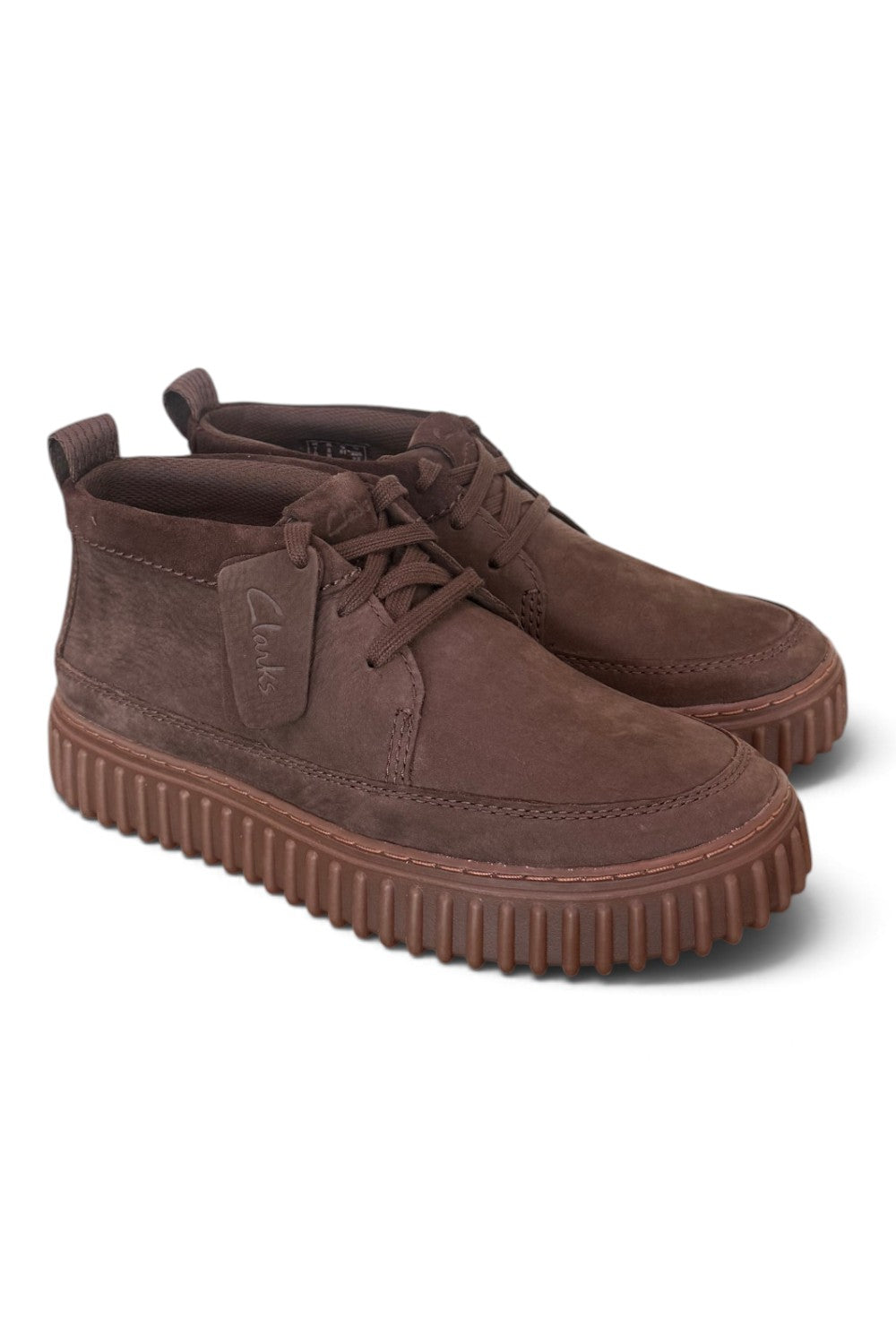 Polacco Clarks Torhill Lace Hi nabuk dark brown 