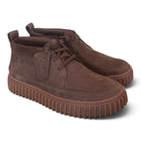 Polacco Clarks Torhill Lace Hi nabuk dark brown 