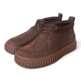 Polacco Clarks Torhill Lace Hi nabuk dark brown 