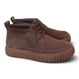 Polacco Clarks Torhill Lace Hi nabuk dark brown 