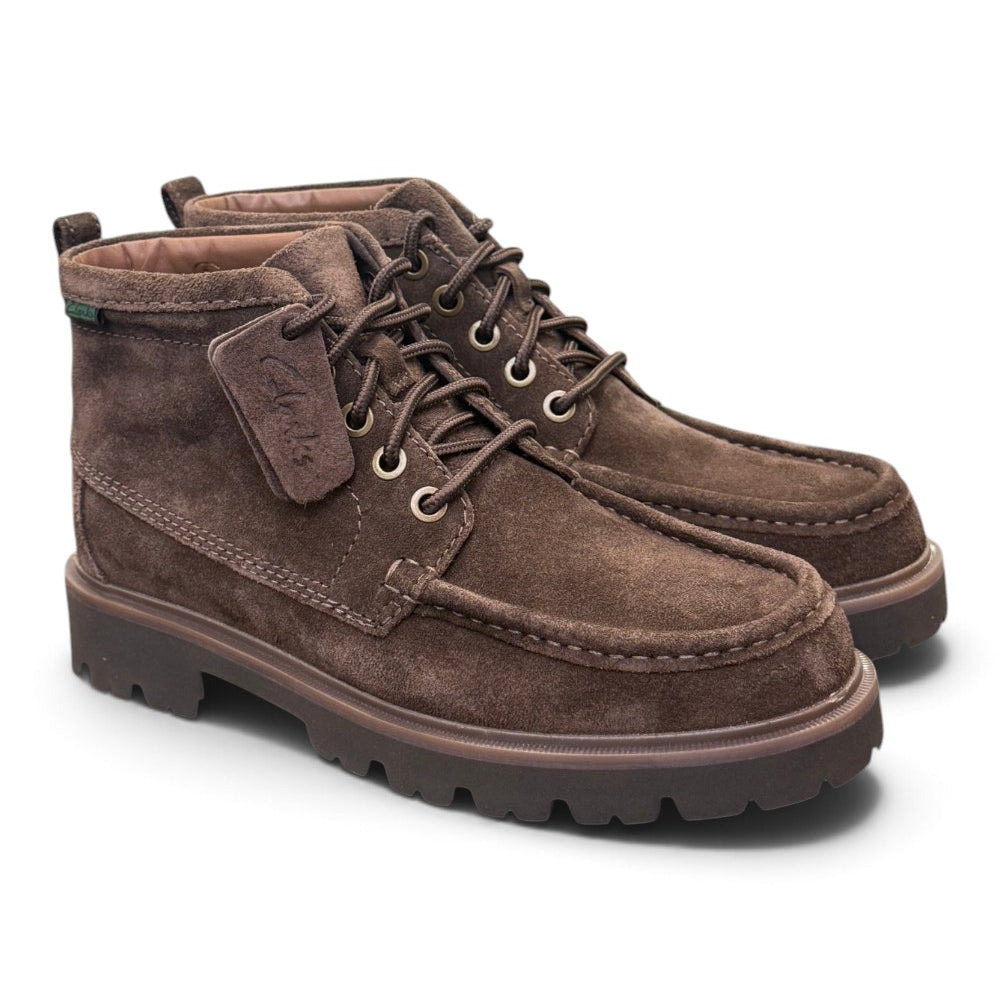 Polacco Clarks Cleyhill Hi barca suede dark brown 
