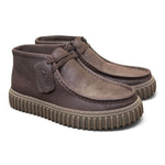 Polacco Clarks Torhill Hi dark brown pelle 
