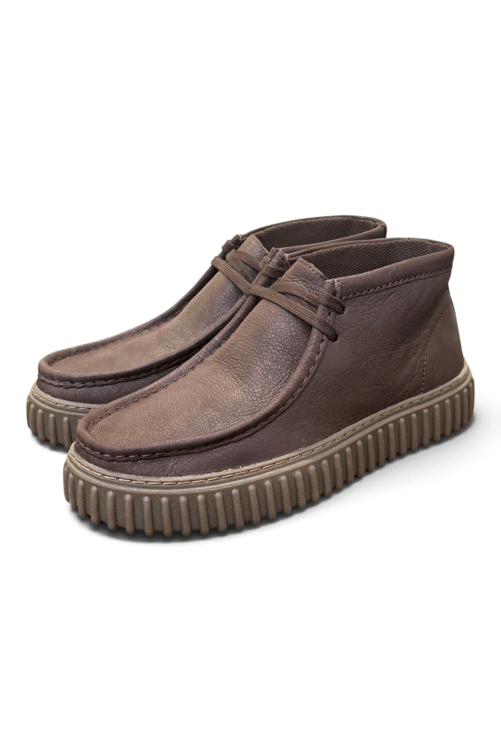 Polacco Clarks Torhill Hi dark brown pelle 