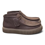 Polacco Clarks Torhill Hi dark brown pelle 