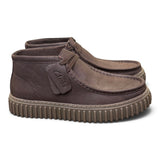 Polacco Clarks Torhill Hi dark brown pelle 