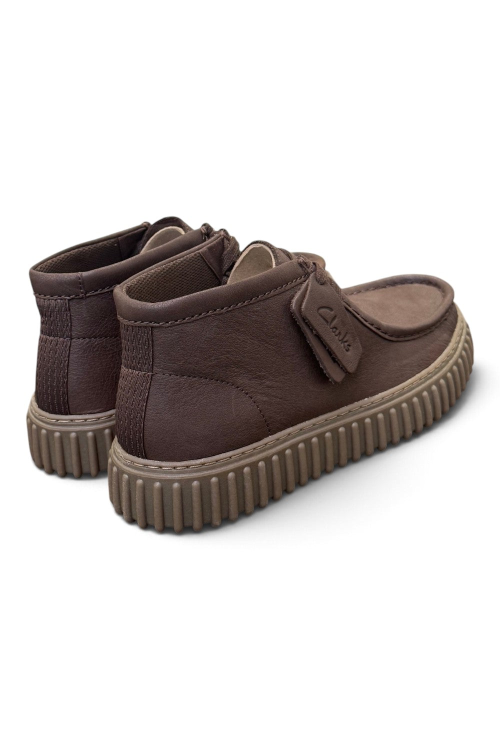 Polacco Clarks Torhill Hi dark brown pelle 