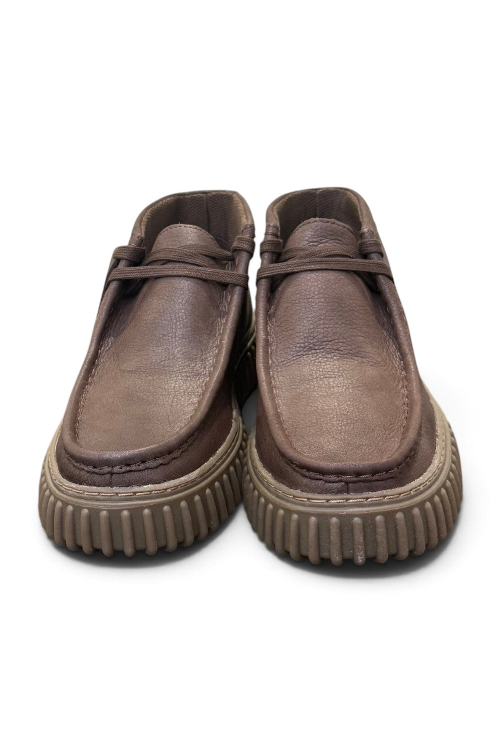 Polacco Clarks Torhill Hi dark brown pelle 