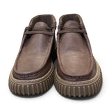 Polacco Clarks Torhill Hi dark brown pelle 
