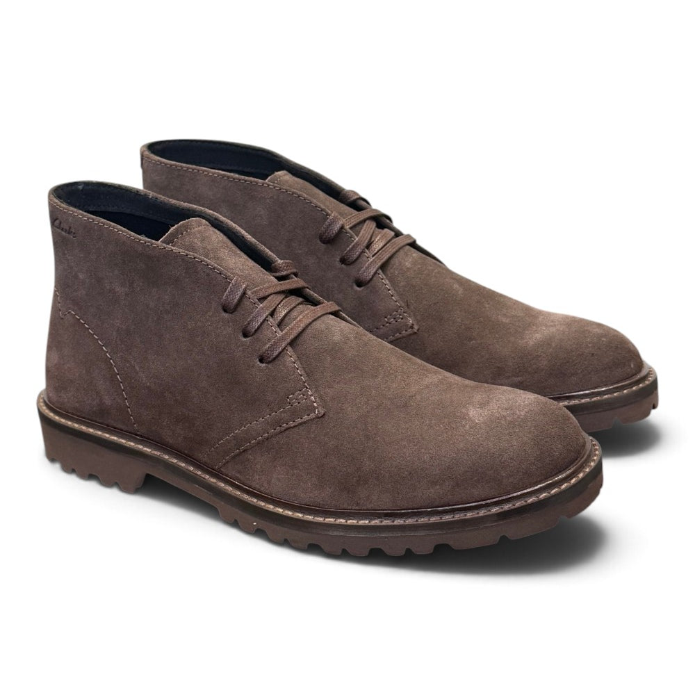 Polacco Clarks Berwick suede dark brown 