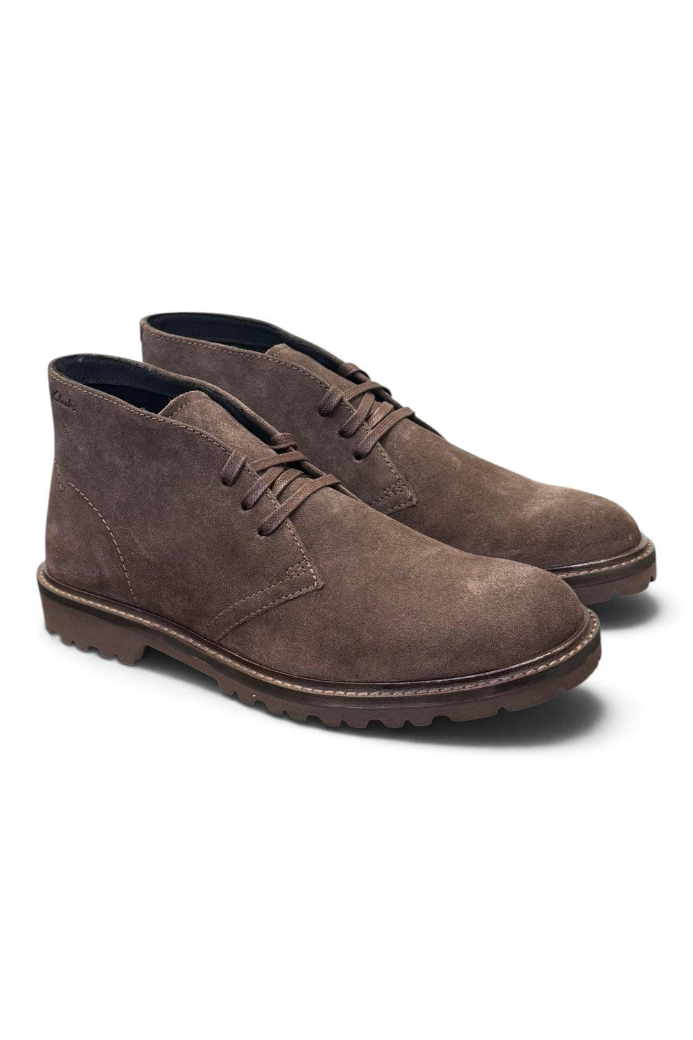 Polacco Clarks Berwick suede dark brown 