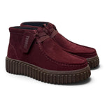 Polacco donna Clarks Torhill Lace Hi suede bordeaux 