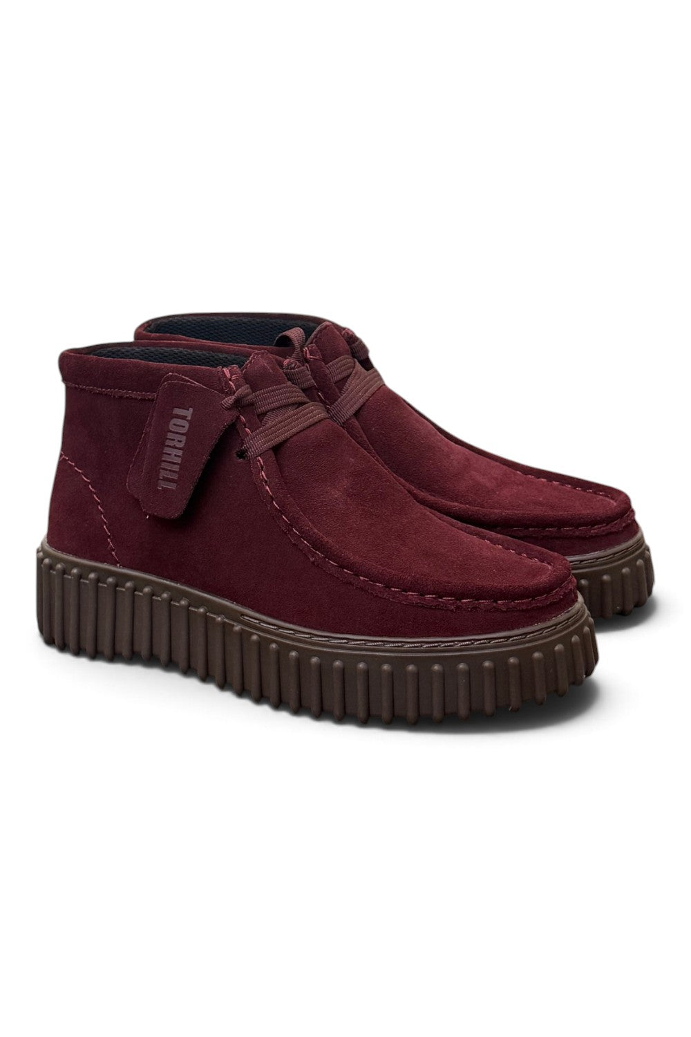 Polacco donna Clarks Torhill Lace Hi suede bordeaux 
