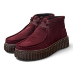 Polacco donna Clarks Torhill Lace Hi suede bordeaux 