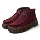 Polacco donna Clarks Torhill Lace Hi suede bordeaux 