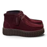 Polacco donna Clarks Torhill Lace Hi suede bordeaux 