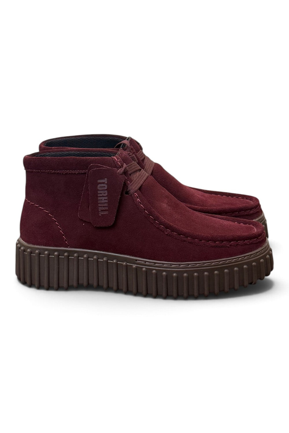 Polacco donna Clarks Torhill Lace Hi suede bordeaux 