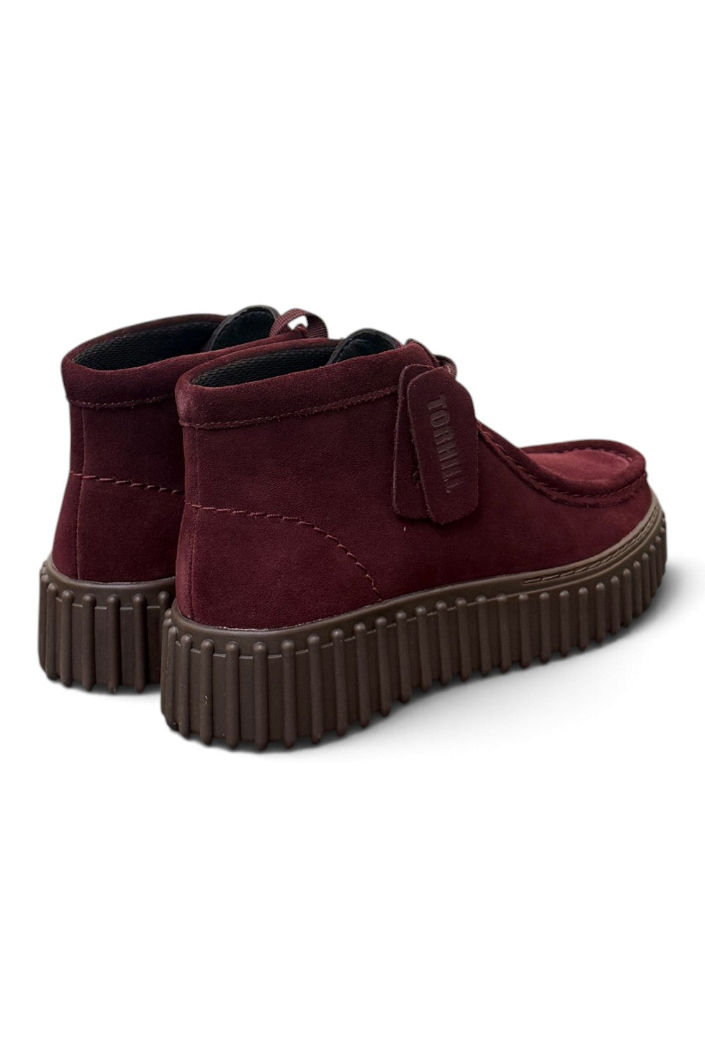Polacco donna Clarks Torhill Lace Hi suede bordeaux 