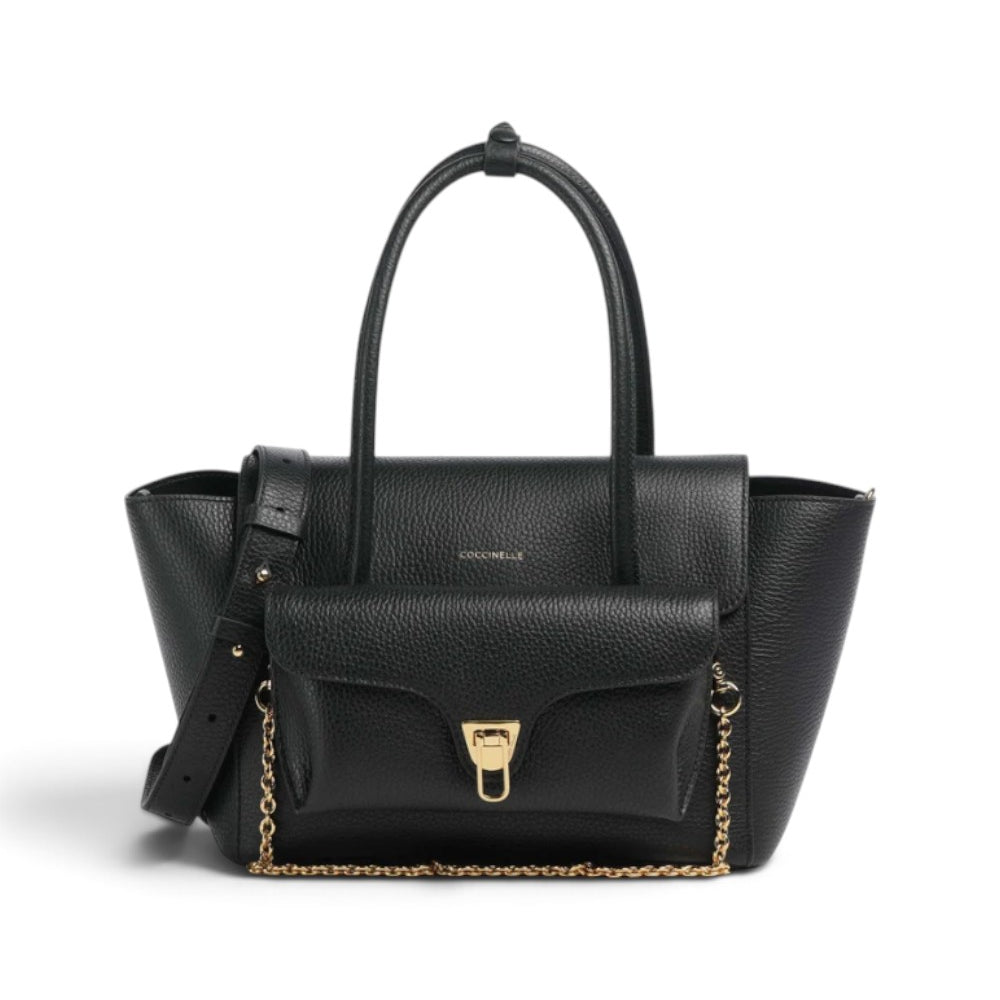 Borsa donna Coccinelle Double Beat nera 