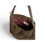 Borsa donna Coccinelle Lidia suede fango patta 