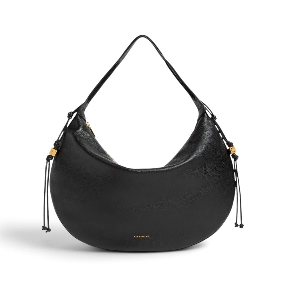 Borsa donna Coccinelle Tess pelle nera 