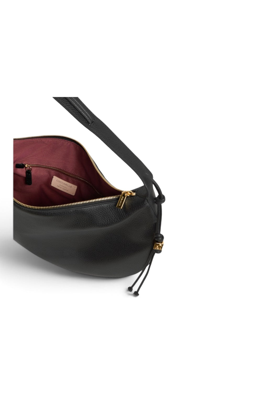 Borsa donna Coccinelle Tess pelle nera 