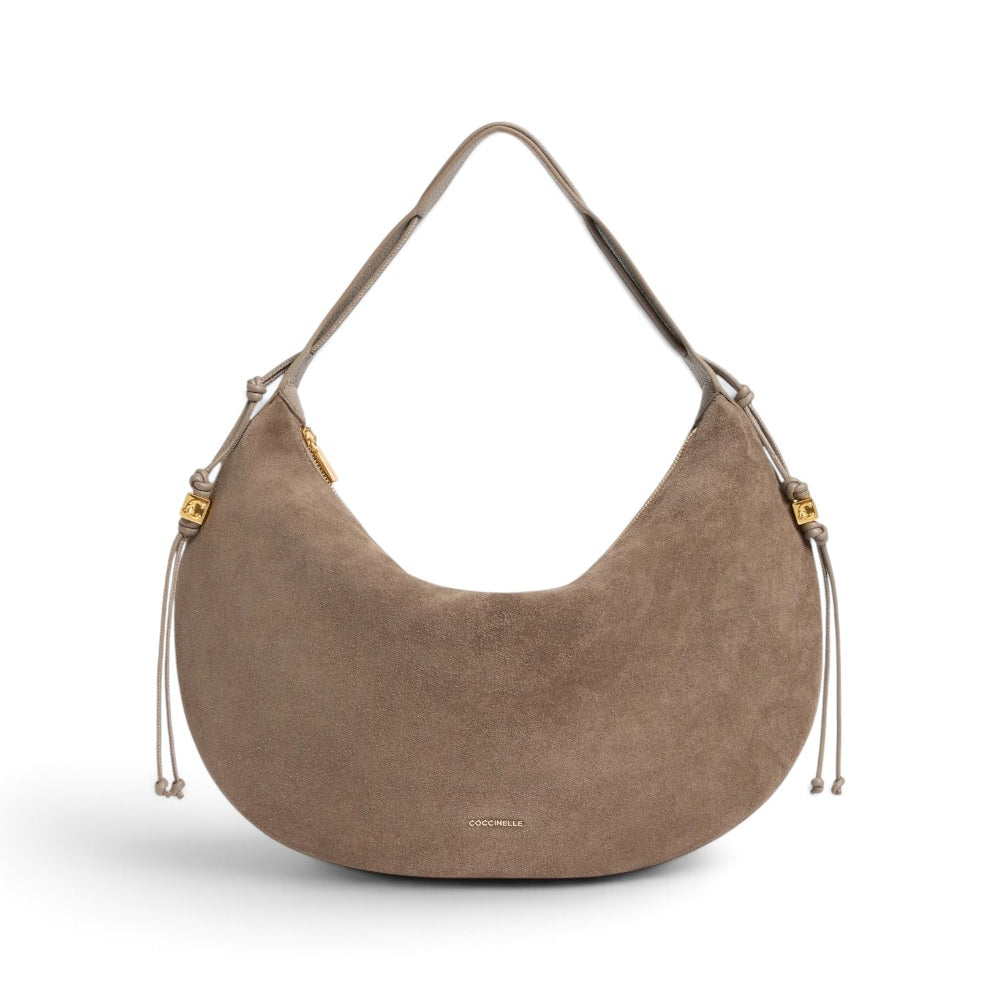 Borsa donna Coccinelle Thess suede taupe 