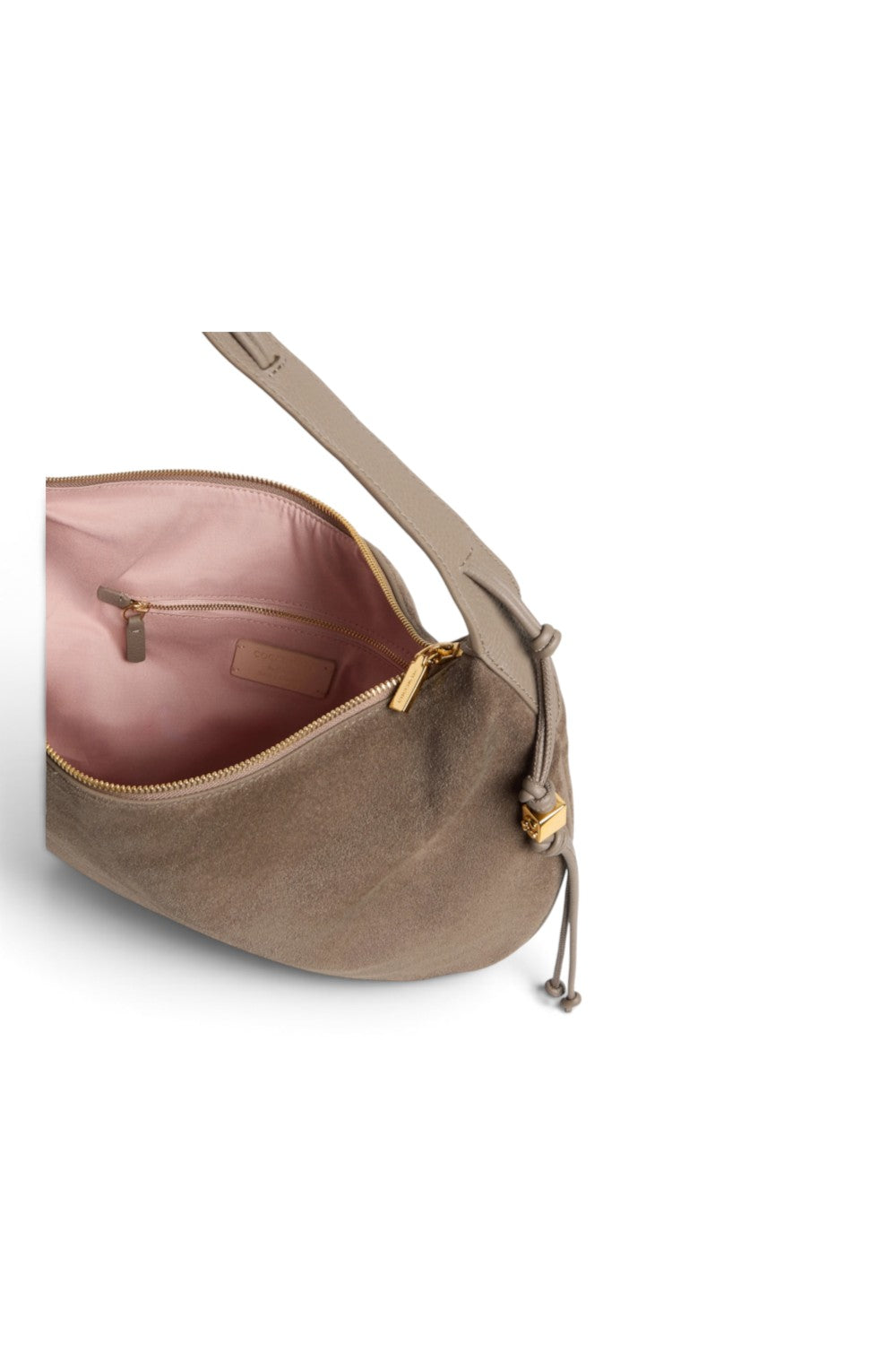 Borsa donna Coccinelle Thess suede taupe 