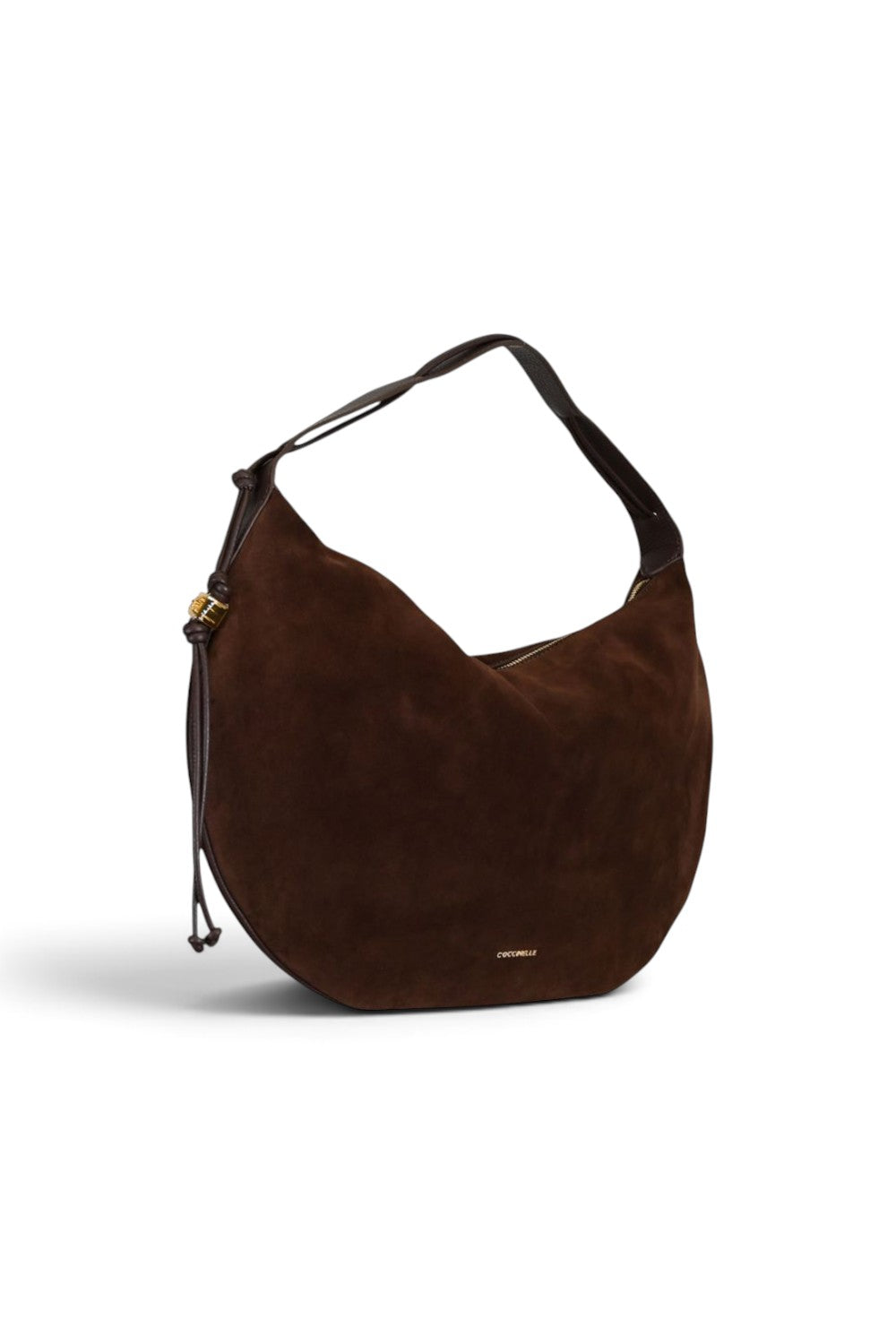 Borsa donna Coccinelle Thess suede brunette 