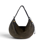 Borsa donna Coccinelle Thess suede fango 
