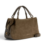 Borsa donna Coccinelle Lizzie suede fango 