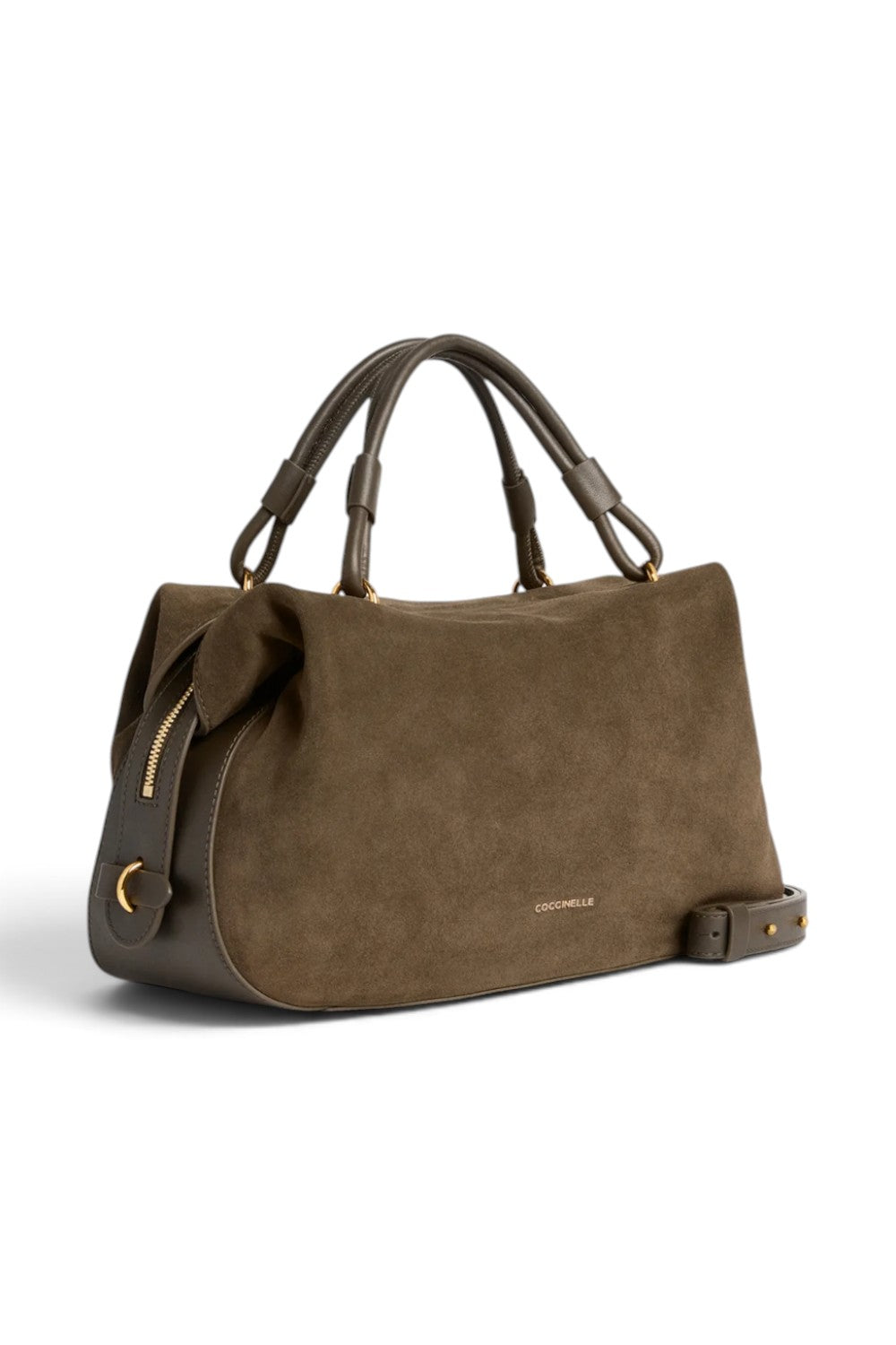 Borsa donna Coccinelle Lizzie suede fango 