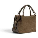 Borsa donna Coccinelle Lizzie suede fango 