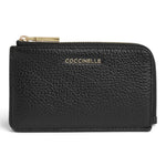 P.foglio mini zip Coccinelle nero 