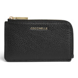 P.foglio mini zip Coccinelle nero 